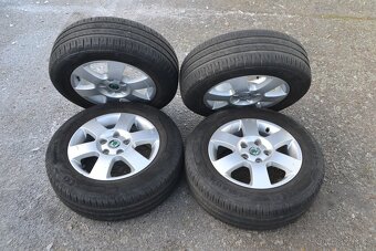 Alu kola Škoda Octavia II 5x112 + letní pneu 195/65R15 - 9