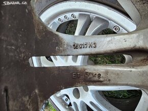 ALU kola 5x100 215/40 R17 / Letní pneu. - 9