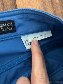 Nebeský modré kalhoty Armani jeans - 9
