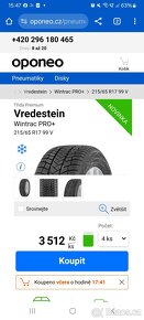 215/65 r17 zimní pneumatiky Vredestein - 9