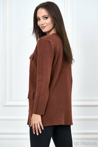 Oversize luxusny gastanovy kardigan sveter S-XL - 9