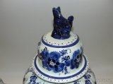 Starší luxusní porcelánová váza 3ks, Delfts Blauw - 9