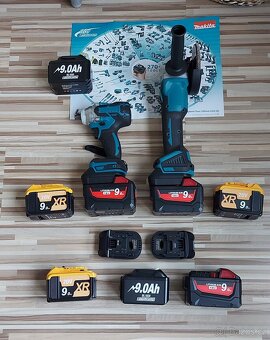 Adaptér Aku Milwaukee/DeWALT,pro nářadí MAKITA 18V - 9