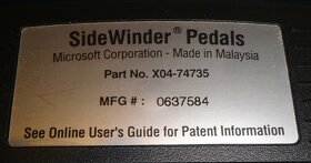 Volant Microsoft SideWinder Force Feedback Wheel - 9