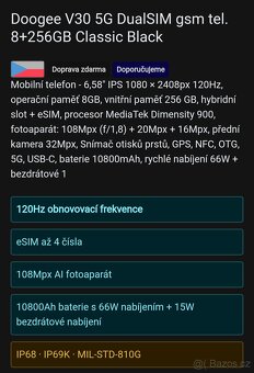 Outdoorovy mobil Doogee V30 - 9