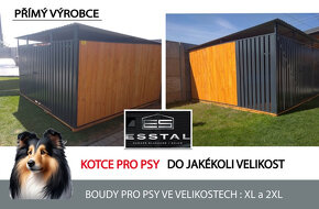 Voliéra –Kotec pro psa 3×2 m , vodorovné uzavřené profily. - 9