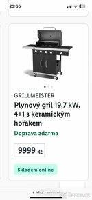 Nový GRILLMEISTER Plynový gril 19,7 kW, 4 + 1 - 9