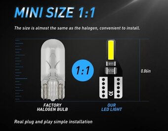 Výbojky PHILIPS D1S/D2S/D3S X-tremeVision +50% + LED T10
 - 9