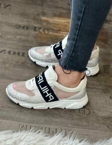 Philipp Plein Runner Crystal bílé dámské sneakers boty - 9