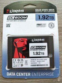 2,5"Kingston DC600M Enterprise 1/2/4 TB - Extrém životnost - 9