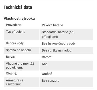 Dřezová páková  baterie GROHE - 9