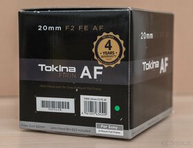 Tokina Fírin 20/2.0 pro Sony FE - 9