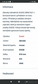 Krásný nový náhrdelník originál GUESS - 9