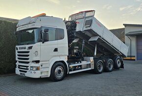 8786 - Scania R580 - 8x4 – Valník/Sklápěč + HR-HIAB XS 377 E - 9