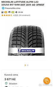 Zimni  235/65 R 17 104H MICHELIN LATITUDE ALPIN LA2 - 9