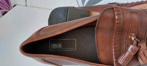 PÁNSKÉ KOŽENÉ MOKASÍNY - ASOS - vel. 43 - 9