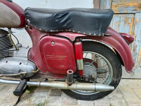 motocykl jawa čz malá kývačka 175 ccm typ 356 TP SPZ 1957 - 9