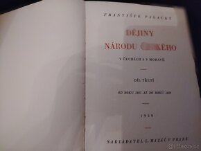 Knihy Dějiny národu českého 1939 - 9