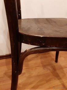 2 staré dřevěné židle Thonet - cena za obě - 9