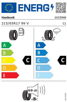 4x letní pneu 215/65 R17 HANKOOK Ventus S1evo, dezén 5mm - 9