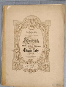 Staré noty a notové zapisy - Straus, Smetana, Grieg atd. - 9