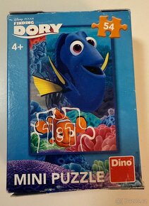 Puzzle, plyšáci, knihy, dinosauři - 9