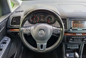 VW SHARAN 2.0TSI AUTOMAT 7 MÍST TAŽNÉ- VÝHŘEV 2xALU KOLA- - 9