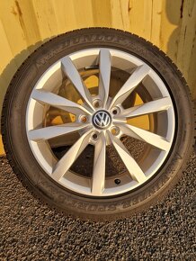 5x112 r17 kola disky vw golf 7 alu dijon zimni 205 50 17 - 9