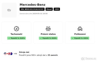 Mercedes-Benz Třídy S, 350 TD, 1 majitel ,rv 1993 - 9