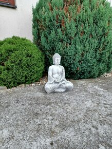 Nový střední Buddha z betonu - výška 40 cm - 9