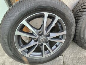 ALU kola Toyota Verso Yaris 5x114,3 r16 Originál,pneu7m+TPMS - 9