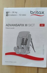 Autosedačka Britax Römer Advansafix III Sict 9-36 kg - 9