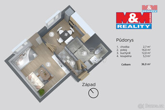 Prodej bytu 1+1, 36 m², Varnsdorf, ul. Karlova - 9