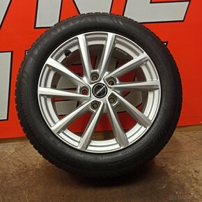 ALU kola Borbet 5x112, ET48, zimní pneu 205/55 R16 - 9