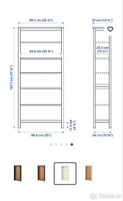 Ikea hemnes bookcase 90×2.00cm (OP 5500CZK) - 9