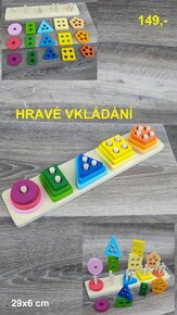 DŘEVĚNÉ MONTESSORI HRAČKY + TVARY - 9