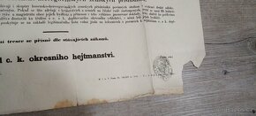 Plakát Svolávací vyhláška 26. ledna 1915 - 9