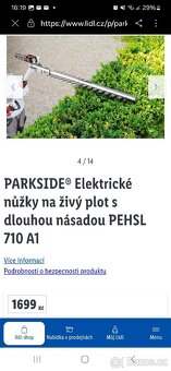 PARKSIDE Elektrické nůžky na živý plot - 9