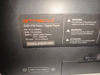 GTMEDIA D1 Rádio DAB+ - 9