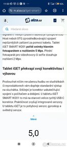 Tablet iGET Smart W201 včetně pouzdra a krabice - 9