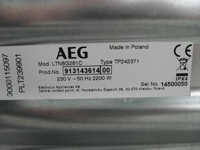 ÚZKÁ PRAČKA AEG S VRCHNÍM PLNĚNÍM-1-6KG,STÁŘÍ 2 ROKY,LCD ,CZ - 9