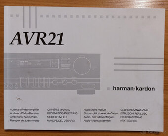 Receiver Harman/Kardon AVR21+DO+manuál - 9