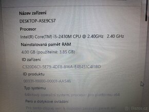 Packard Bell Easynote TSX66-HR-687CZ i5 - 9