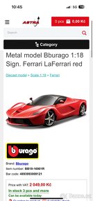 Model auta La Ferrari - vhodné jako dárek - 9