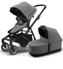 Thule Sleek + Thule Sleek Bassinet Shadow gray SOLO + SOUROZ - 9