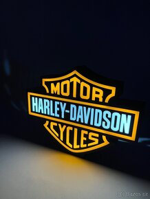 Harley Davidson LED Logo lampa - 9