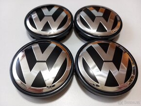 Středové krytky VW 65x56mm chrom logo - 9