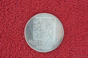 500Kčs 1993 Československý tenis - stříbrná mince - 9