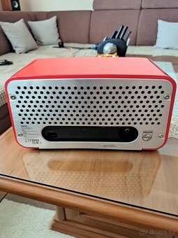 Rádio Philips ORD7100R/00, červená farba, "retro" - 9