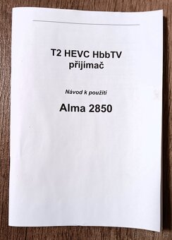 Set-top box Alma 2850 DVB-T2, HbbTV, Wi-Fi - téměř NOVÝ - 9